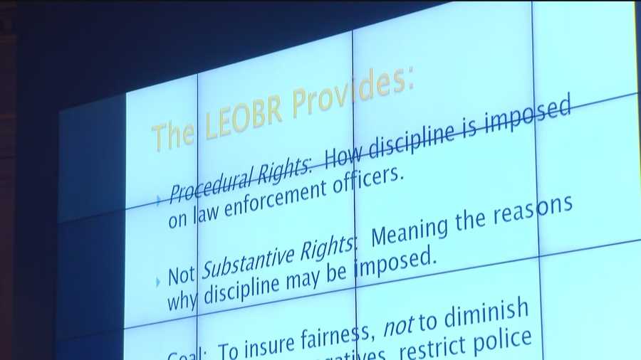 Opponents challenge Officers Bill of Rights