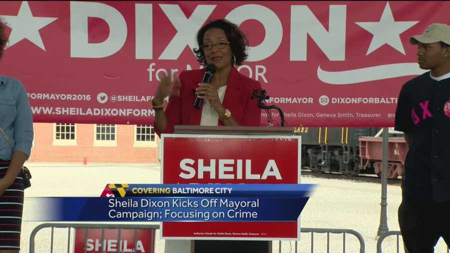 Former Baltimore Mayor Sheila Dixon is asking for voters for a second chance as she kicks off her campaign for mayor.