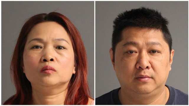 Qiu Rong Shang, 51, Jun Zhu, 47, both of Flushing, N.Y., were arrested as part of a prostitution investigation of a Glen Burnie spa.