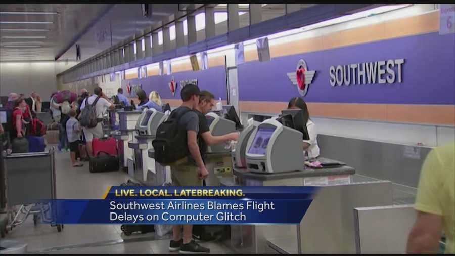 Southwest Airlines passengers experienced a bit of travel trouble, when the airline delayed hundreds of flights Sunday and overnight. The airline blamed a computer glitch for the problem. Southwest officials said they are using back-up systems around to check-in travelers. Some terminals even had to issue hand-written tickets.