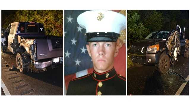 Maryland State police released photos of the damaged truck of U.S. Marine Cpl. William Ferrell, who was struck and killed in a hit-and-run last month in Thurmont.