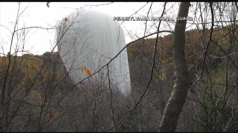 The military is still trying to answer a lot of questions about the blimp that floated away from Aberdeen on Wednesday. Right now though, the big task is getting it out of the Pennsylvania woods. Military officials said it could be another two to three days before the blimp is recovered.