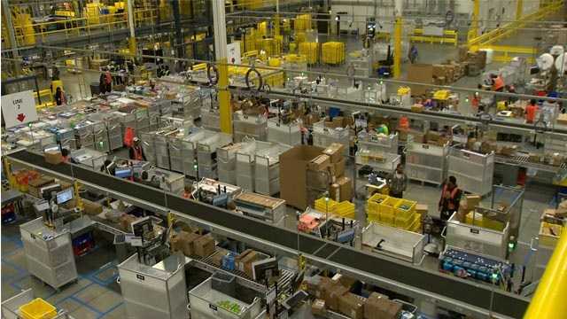 Amazon.com will employ more than 1,000 people for picking, packing and shipping goods from a facility in southeast Baltimore.