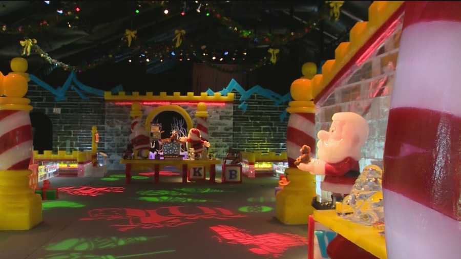 A huge Christmas-themed ice attraction at the Gaylord National Resort may make you cold, but it will warm your heart.