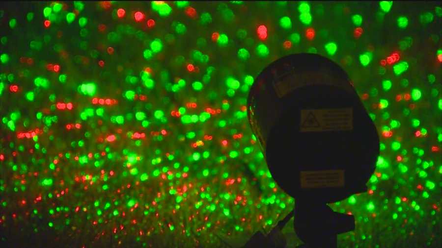 Many homeowners are using laser lights to decorate their homes in what's becoming a new holiday trend that looks cool but can also be dangerous. The lights aren't so popular with pilots and the Federal Aviation Administration.