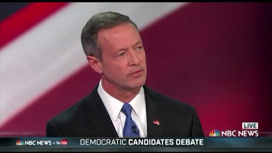 Former Maryland Gov. Martin O'Malley defended his record as mayor of Baltimore during Sunday night's Democratic presidential debate. O'Malley had to fight to even get on the stage because he's polling so poorly behind Hillary Clinton and Bernie Sanders, and when he did get the attention of moderators Lester Holt and Andrea Mitchell, one question turned to the \"zero tolerance\" police policies he advocated as mayor.