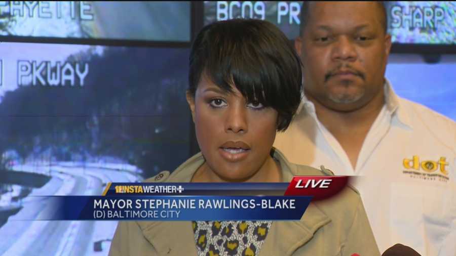 Baltimore Mayor Stephanie Rawlings-Blake is urging that resident show patience as the city continues to clear roads after this past weekend's record snowstorm.