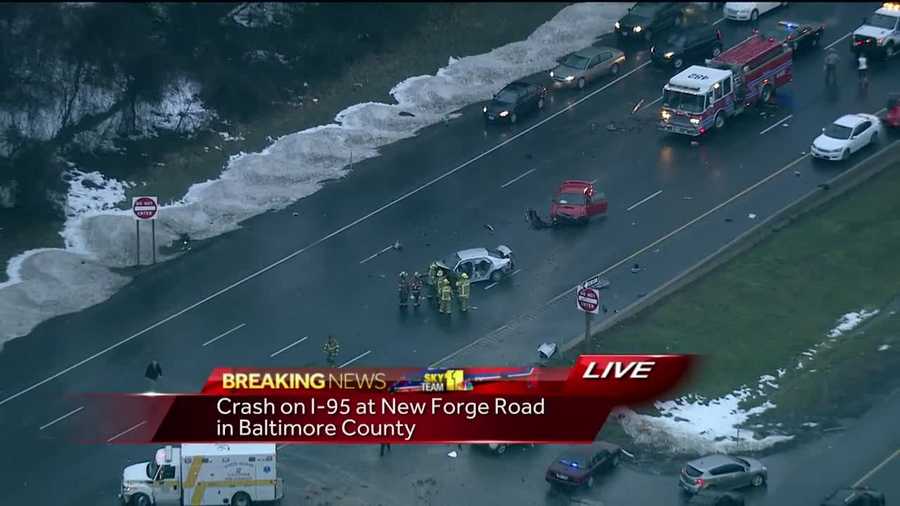Several injured in crash on I-95 in Perry Hall