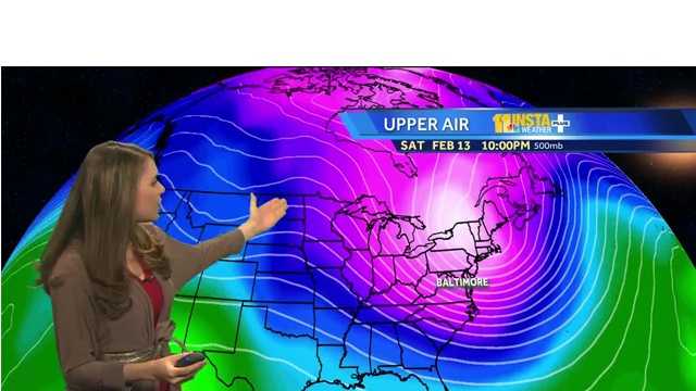 11 News Insta-Weather PLUS meteorologist Ava Marie said frigid temperatures are coming to Baltimore with lows dipping into the single digits by Valentine's Day.
