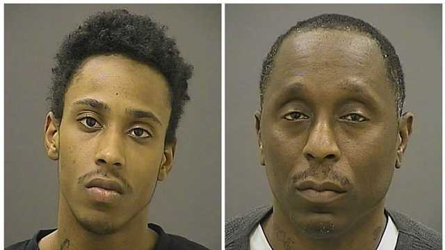 Cameron Wilkerson, 20, and his father Joseph, 49, were arrested and charged with the attempted robbery on a man in Baltimore, city police said.