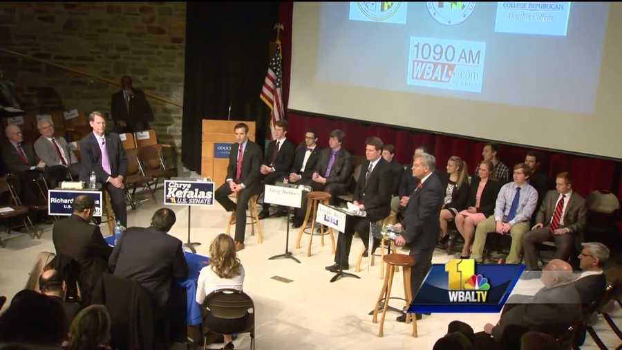 After Gov. Larry Hogan's win in the last gubernatorial election, Republicans have hope that success will translate to victory in the race for the U.S. Senate in Maryland. Some of the candidates running for Sen. Barbara Mikulski's soon-to-be vacant seat met for a debate Thursday at Goucher College to share their views on key issues.