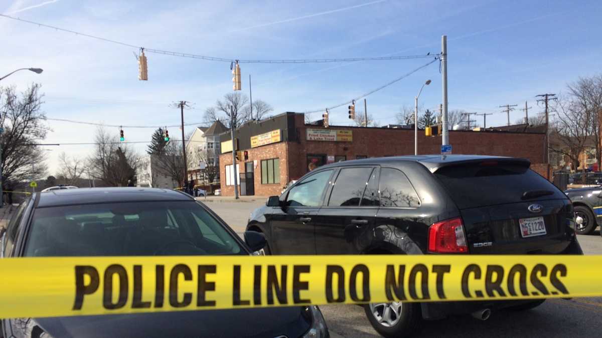 Images: Police investigate double shooting in Baltimore