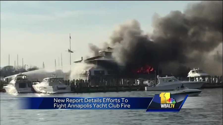 A report from the Annapolis Fire Department reinforces the finding that the Dec. 12 fire at the Annapolis Yacht Club was started by a malfunction from Christmas tree lights and an extension cord used for them.