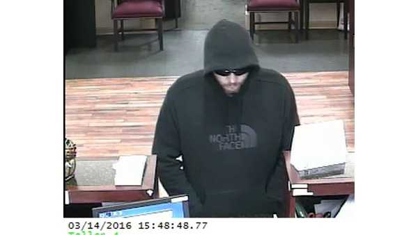 Anne Arundel County police are looking for a man who robbed a bank in Glen Burnie.