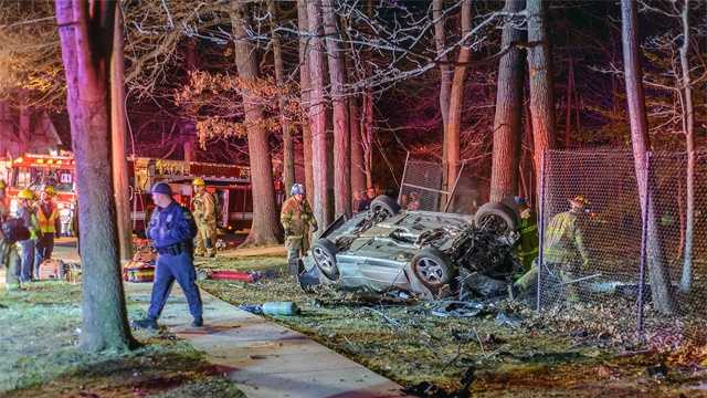One person died and another was injured in a single-vehicle accident Monday night in Annapolis. Police said the crash was reported at 10:39 p.m. on Bay Ridge Avenue at Forest Hills Avenue. The vehicle left the road before flipping onto its side.