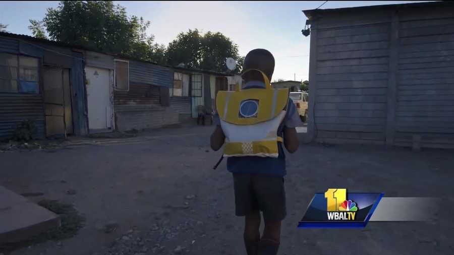 As Light City Baltimore continues this week, one company traveled a long way to make sure their light shines among the rest.  Backpacks that are made from 20 plastic bags are turned into a textile, cut into a pattern and sewn into a final product.
