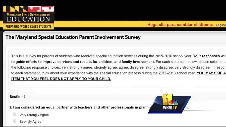 More than 100,000 Maryland public school students receive some form of special education services. The state wants to find out from parents how it can do a better job, so it's turning to an online survey.