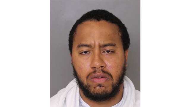 Demetric Omar Phillips , 31, is charged with attempted first-degree murder and first-degree assault in connection with the stabbing of a co-worker at a White Marsh car dealership, Baltimore County police said.
