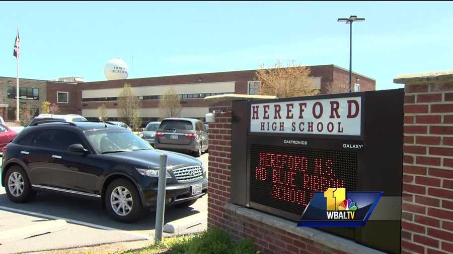 A teenager who had been previously investigated for making a threat to a school and for theft in the area was cited for trespassing inside Hereford High School on Thursday. Baltimore County Public School officials said the 17-year-old boy was discovered inside the school around 2 p.m. According to a letter sent home with students Friday, the teen entered the school in the south English wing through a door that was supposed to closed, but its lock failed to catch.