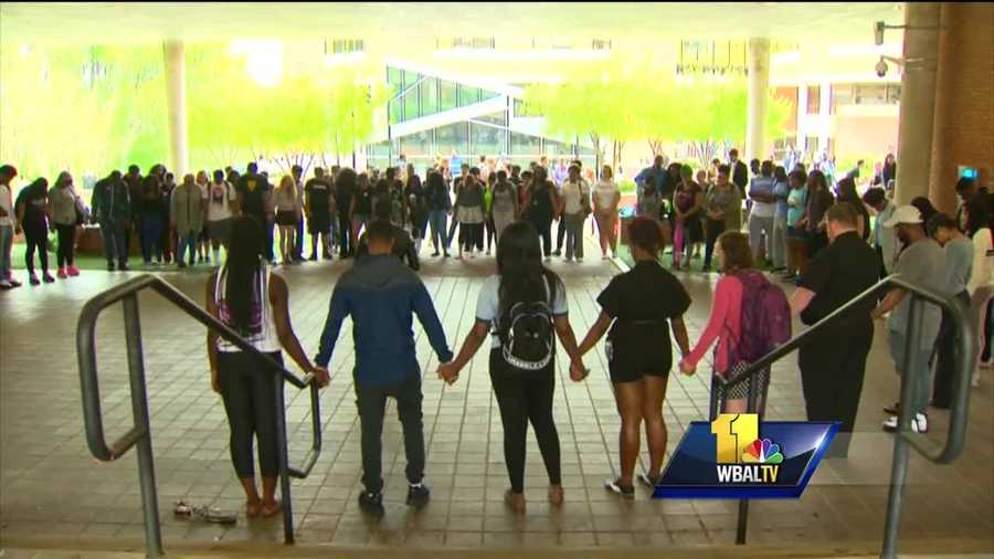 Towson University administrators joined students Friday afternoon for a unity rally on campus. The gathering comes after students expressed their dismay over recent racially- insensitive incidents and the school's response.