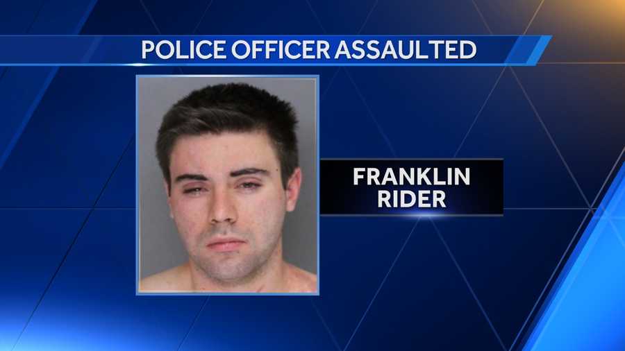 Franklin Rider, 19, was arrested after he allegedly attacked and injured a Baltimore County police officer Thursday.