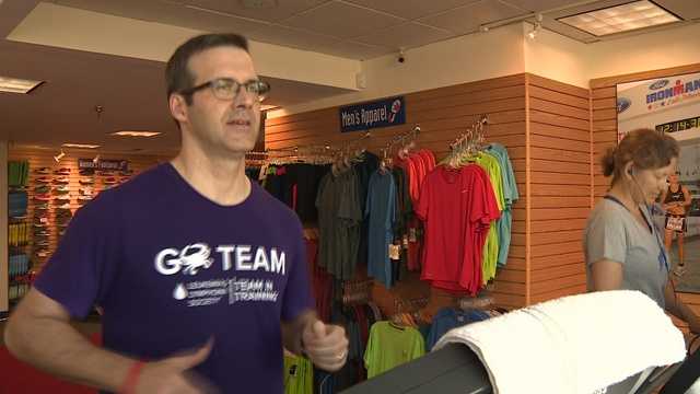 Jonathan Wilson running 24 hours to raise awareness for cancer.