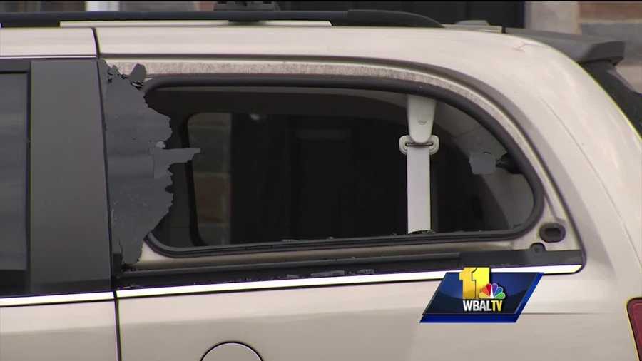 Baltimore City police have received reports of windows smashed out on 12 cars and a restaurant in the Canton area overnight. While the actual numbers are far less than what circulated online Wednesday morning through community groups online and on social media, authorities call the case troubling and a widespread crime of opportunity. The window of the restaurant was busted just after 4 a.m. and was replaced by lunch time. Many other victims weren't so lucky.