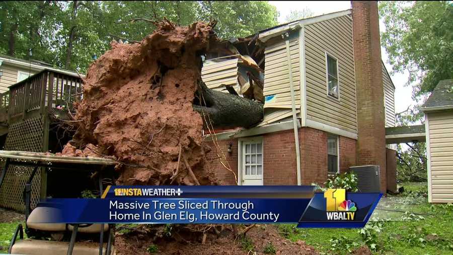 The storm was relatively brief, but the damage was impressive on Tuesday. Thousands of people lost power, while others dealt with downed trees and even a tornado during the severe weather.