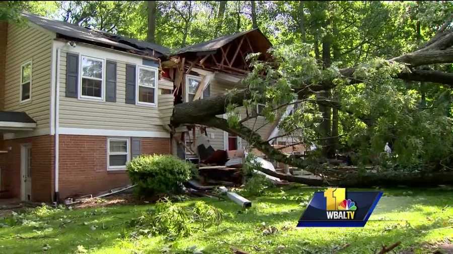 Storms left behind significant damage across parts of Maryland. The National Weather Service confirms that an EF-0 tornado touched down Tuesday in Howard County, which was hit hard by the massive system.
