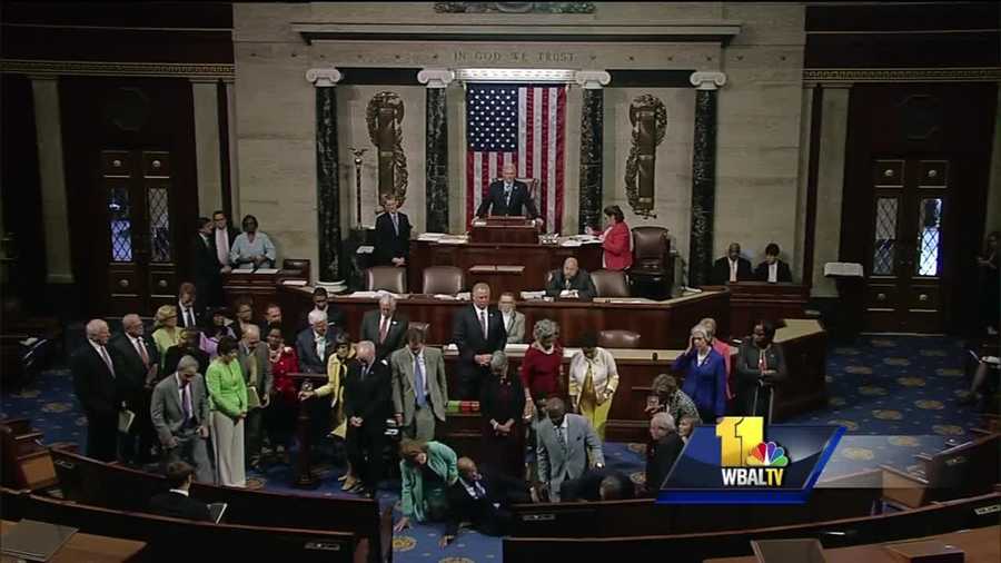 Congressional Democrats conducted a sit-in on the floor of the House of Representatives for hours Wednesday in protest of Speaker of the House Paul Ryan for not allowing an up or down vote on a few gun control measures in the wake of the Orlando shooting.