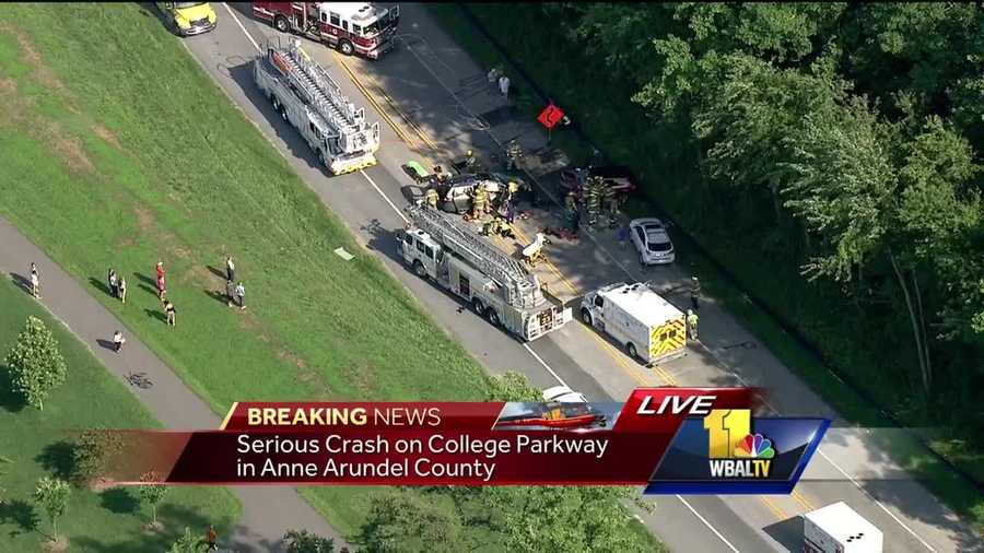 Several injured in crash in Cape St. Claire