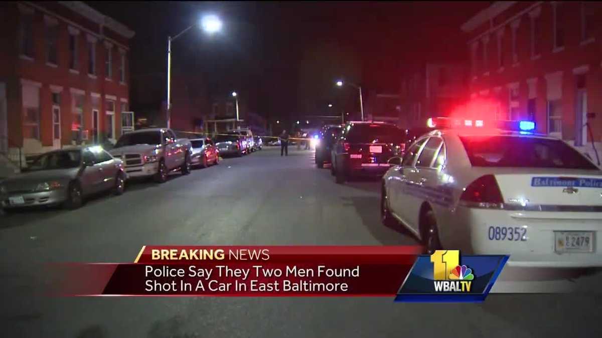 2 men shot in east Baltimore