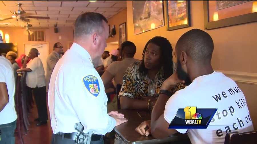 A Baltimore restaurant owner who said he’s tired of the strained relationship between police and the public is hoping to create change.