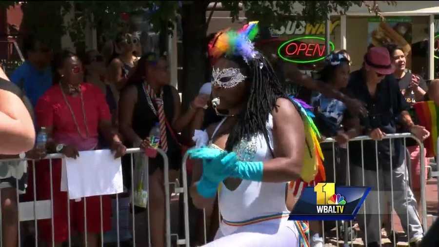 The streets of Mount Vernon were packed Saturday for the 41st Baltimore Pride Block Party. The festival attracts several thousands of people, and the heat didn't stop them from showing their pride.