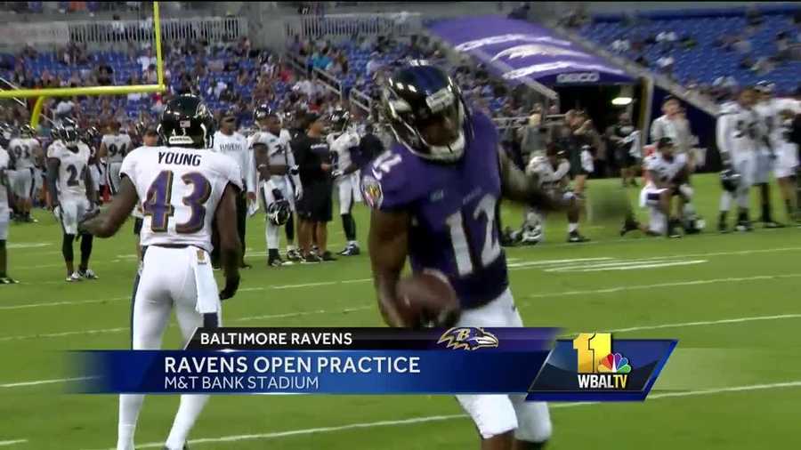 Photos Ravens open practice