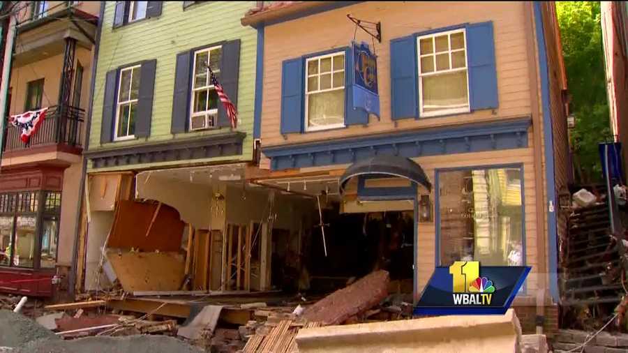 There was a major setback Wednesday in the cleanup effort underway on Main Street in Ellicott City after this weekend's historic flooding.