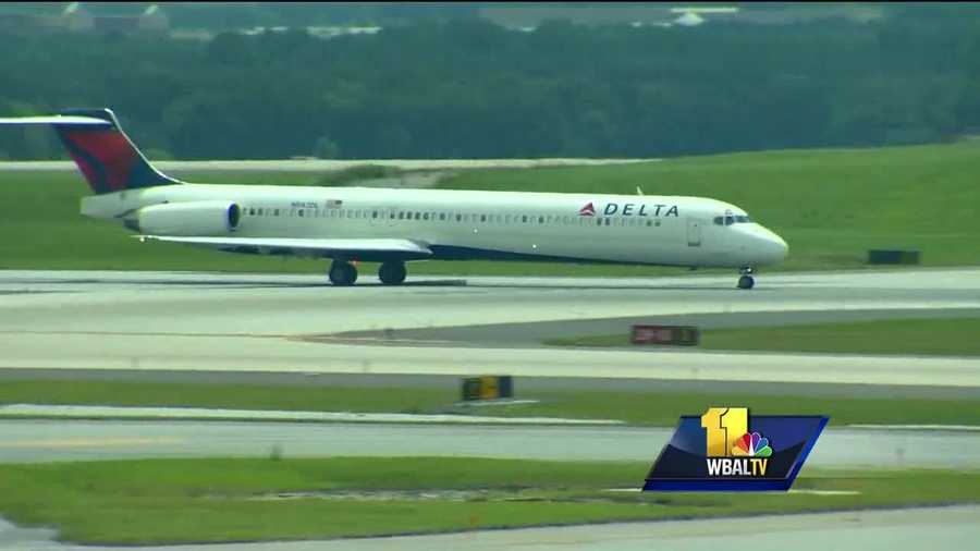 Hundreds of Delta Air Lines flights were canceled Monday after a power outage caused a worldwide ground stop. The outage caused long lines at Baltimore-Washington International Thurgood Marshal Airport. Delta said some sort of power outage at the airline's hub in Atlanta overnight shut down its computer system worldwide, grounding flights for hours and disrupting travel for tens of thousands of people.