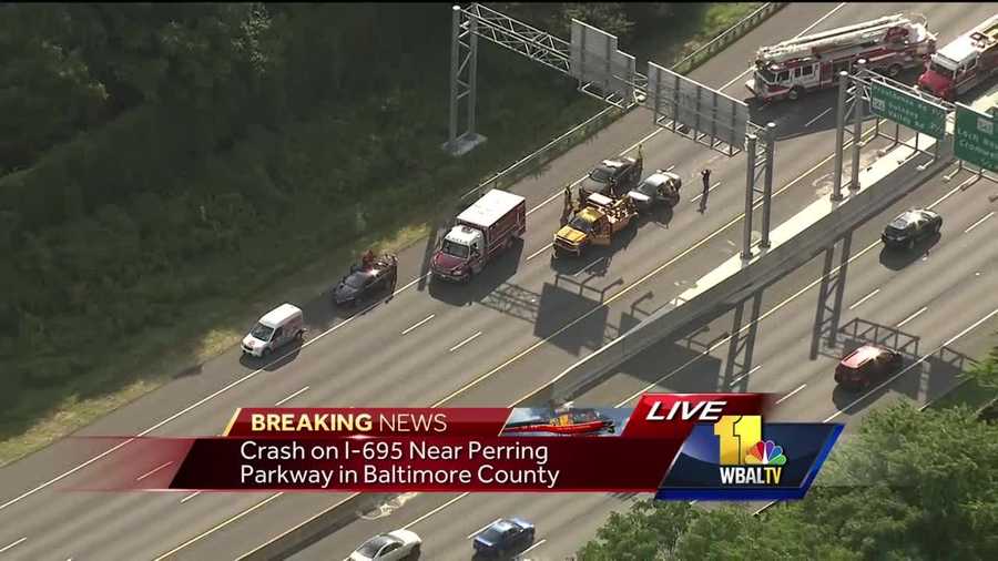 Crash closes Beltway's Inner Loop in Parkville