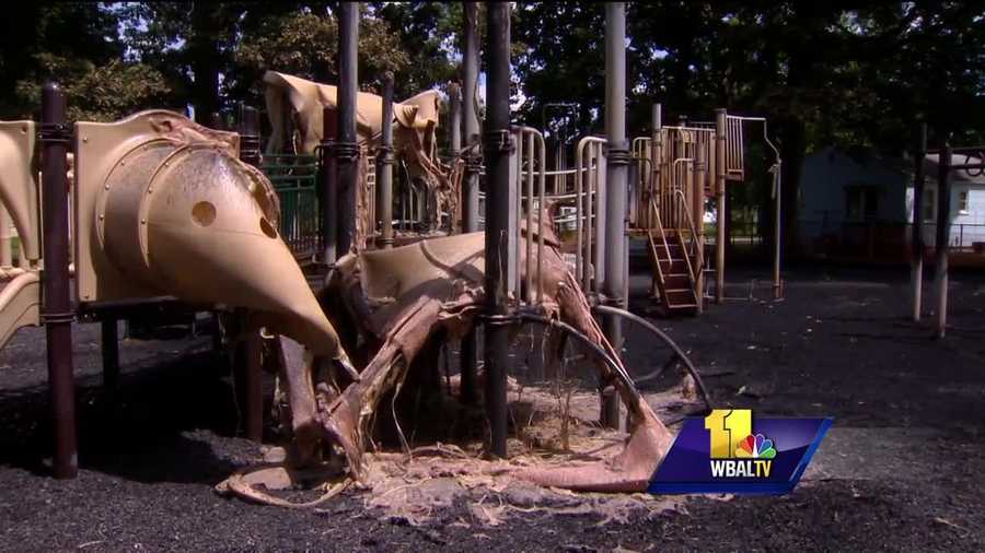 Four juveniles have been charged with intentionally setting a fire that destroyed a playground in Aberdeen.
