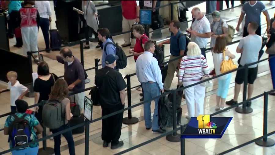 It's taking less time to process passengers at Baltimore-Washington International Thurgood Marshall Airport checkpoints, according to the Transportation Security Administration.