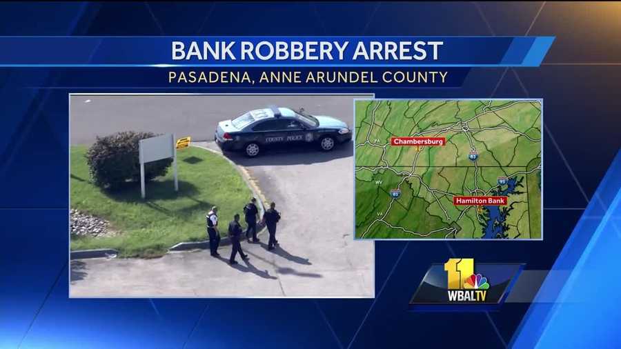 Steven Murn, 48,  is suspected of using what turned out to be a fake explosive device to rob a Pasadena bank was arrested in Pennsylvania, Anne Arundel County police said.