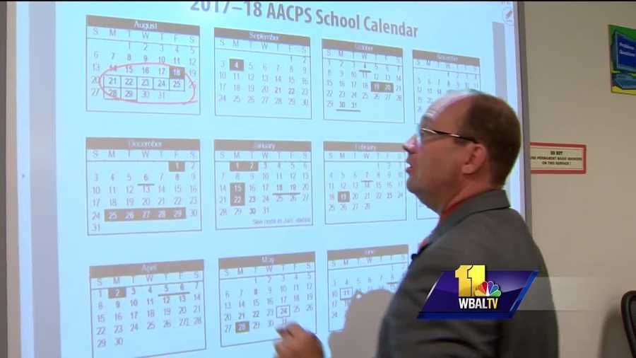 Anne Arundel County was one of the first school systems in the region to welcome students back to campus. They're also one of the first to admit it won't be easy to revise next year's school calendar. The school system's calendar committee only has a couple of months to make final changes before it has to be approved by the Board of Education.