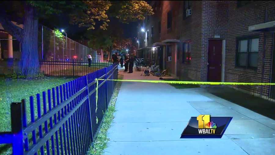 Two young children and an adult were shot Saturday night in east Baltimore.