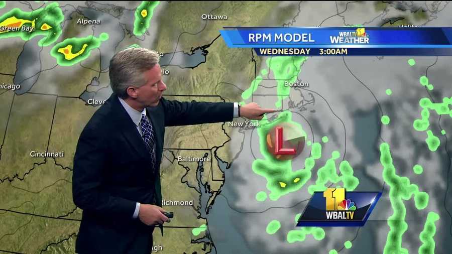 Chief Meteorologist Tom Tasselmyer shows how Hermine is tracking back toward the coast and how the heat will return in Maryland this week.