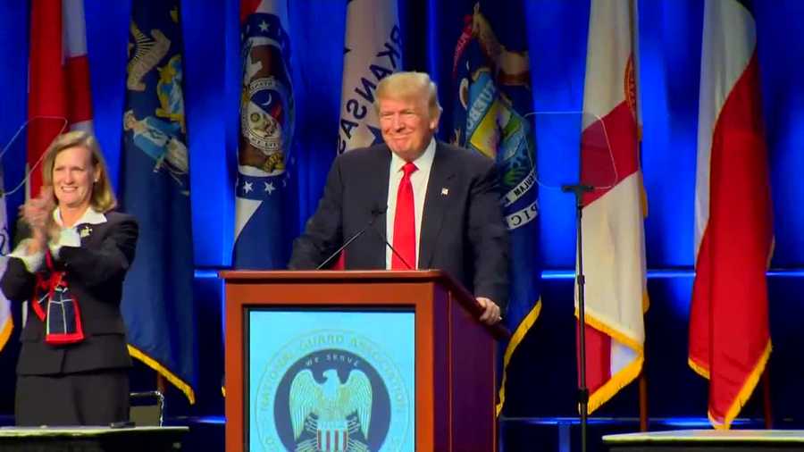 Watch Donald Trump's speech at the National Guard of the United States General Conference and Exhibition in Baltimore.