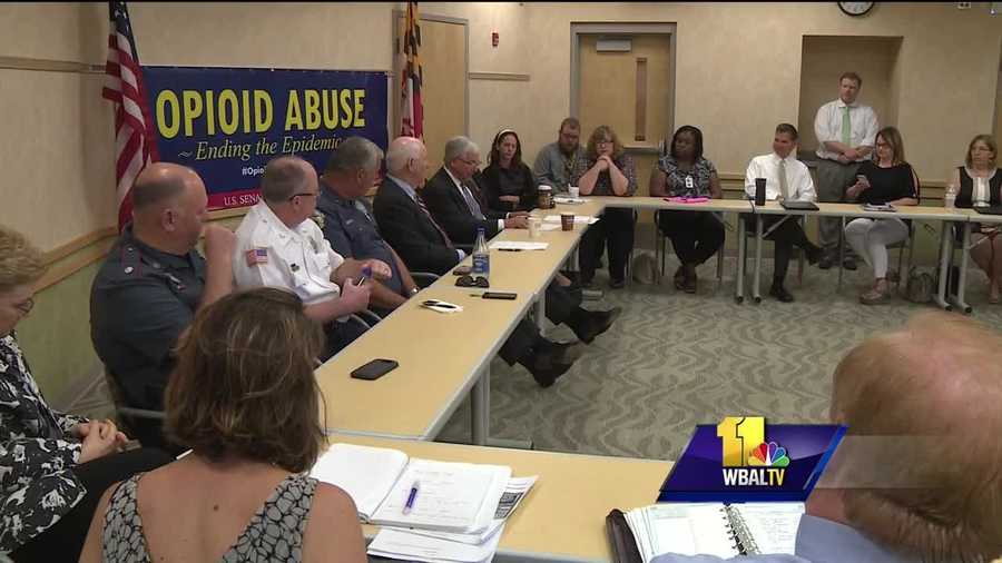 Maryland's opioid epidemic brought U.S. Sen. Ben Cardin to Cecil County Friday morning to meet with doctors, law enforcement officials and substance-abuse specialists. The visit was part of an effort to figure out a way to stop the number of overdose deaths from climbing. Cardin's visit came just less than a day after Maryland health officials released a new report confirming this year's spike in overdose deaths might be sharper than first thought.