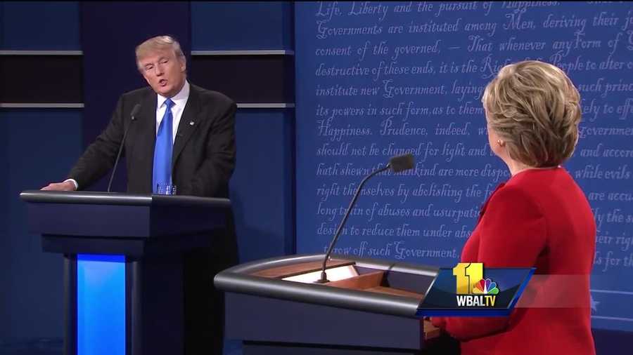 One focus of the first presidential debate Monday night was stop-and-frisk policies by police, which is also a frequent point of criticism of the Baltimore Police Department. Republican nominee Donald Trump and Democratic nominee Hillary Clinton spoke about their differences on the topic. Stop-and-frisk comes up frequently in the U.S. Department of Justice patterns and practices report into the BPD. The report cited the practice multiple times, finding, "BPD officers commonly frisk people during stops without reasonable suspicion the subject is armed and dangerous, a violation of the constitution."