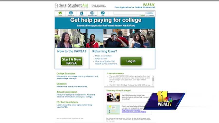 Instead of waiting like in past years, parents can start applying as early as Saturday for the Free Application for Federal Student Aid. The form is used to apply for federal grants, loans and work study funds for college students. The U.S. Department of Education is offering around $150 billion to students.