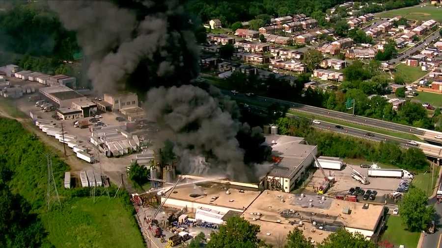 Photos: Massive fire consumes warehouse