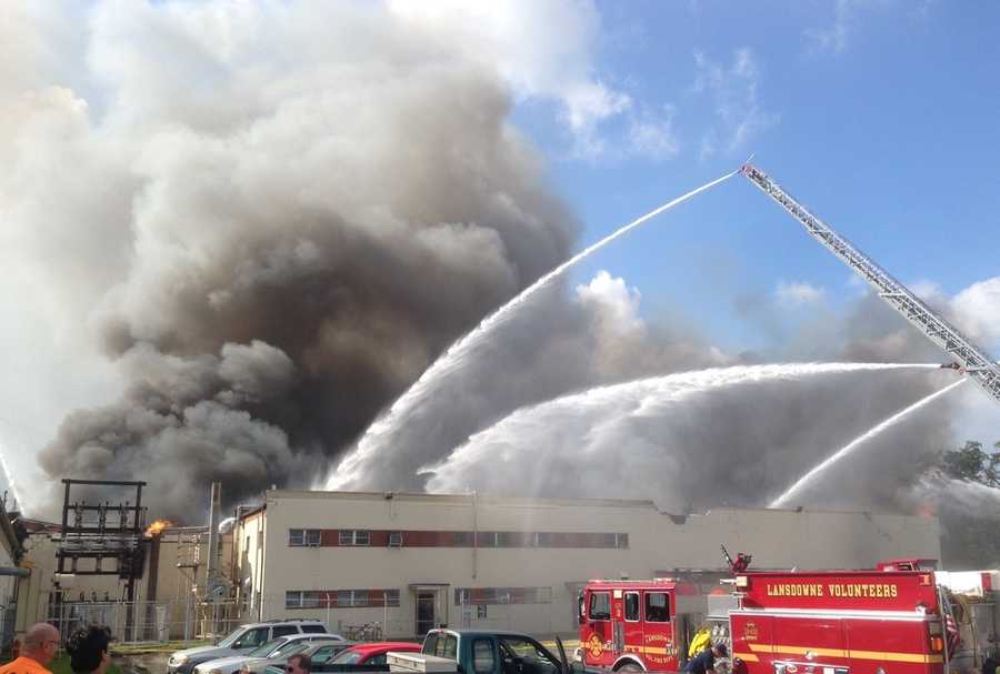 Photos: Massive fire consumes warehouse